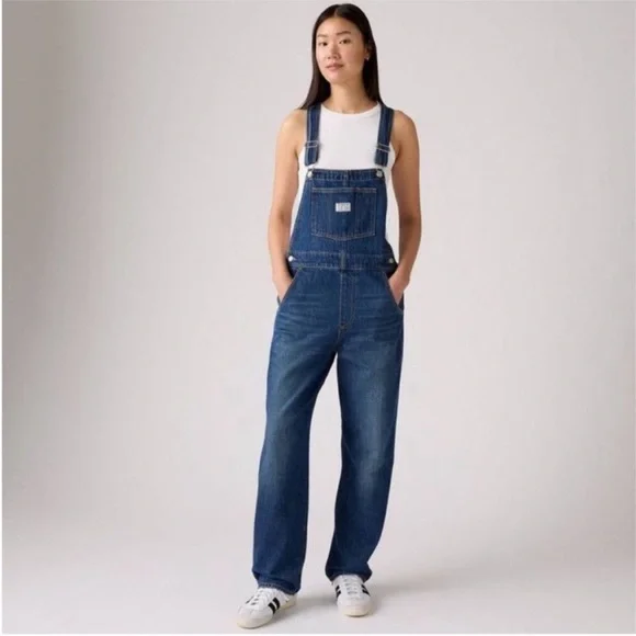 Levi's Women's Vintage Denim Jean Overalls Size Large - Picture 1 of 14